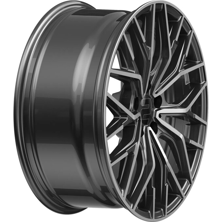 2DRV - WH37 dark gunmetal poliert 8.5x19 ET35 - LK5/120 ML72.6 | ROUGHBULL RACING