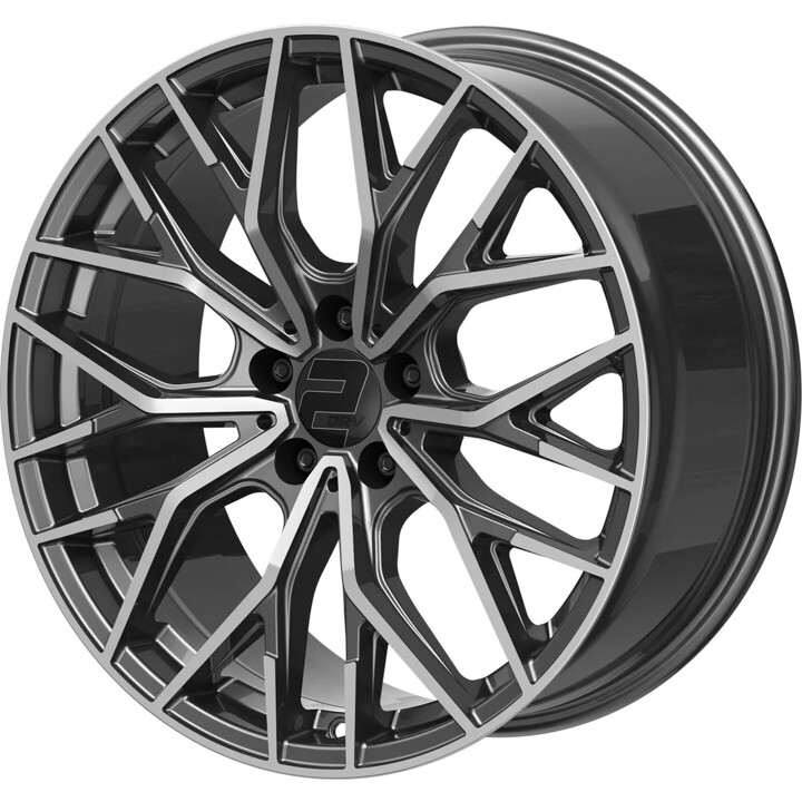 2DRV - WH37 dark gunmetal poliert 8.5x19 ET26 - LK5/112 ML66.6 | ROUGHBULL RACING