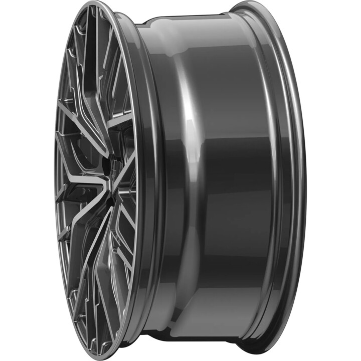 2DRV - WH37 dark gunmetal poliert 8.5x19 ET35 - LK5/120 ML72.6 | ROUGHBULL RACING