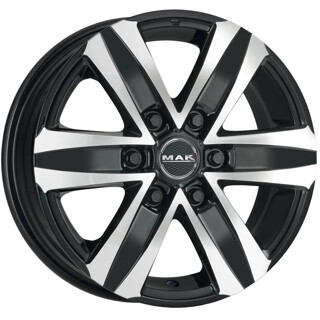 Mak - Stone 6 black mirror 8.5x20 ET45 - LK6/139.7 ML67.1 | ROUGHBULL RACING