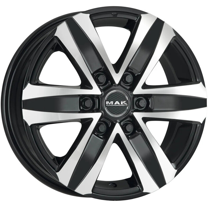 Mak - Stone 6 black mirror 8.5x20 ET50 - LK6/139.7 ML93.1 | ROUGHBULL RACING