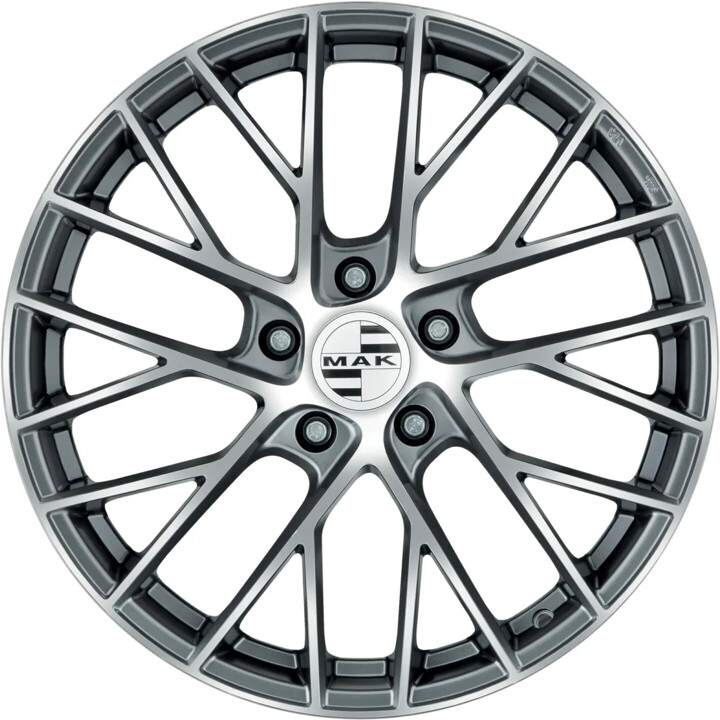 Mak - Monaco gun metallic mirror 8.5x20 ET57 - LK5/130 ML71.6 | ROUGHBULL RACING