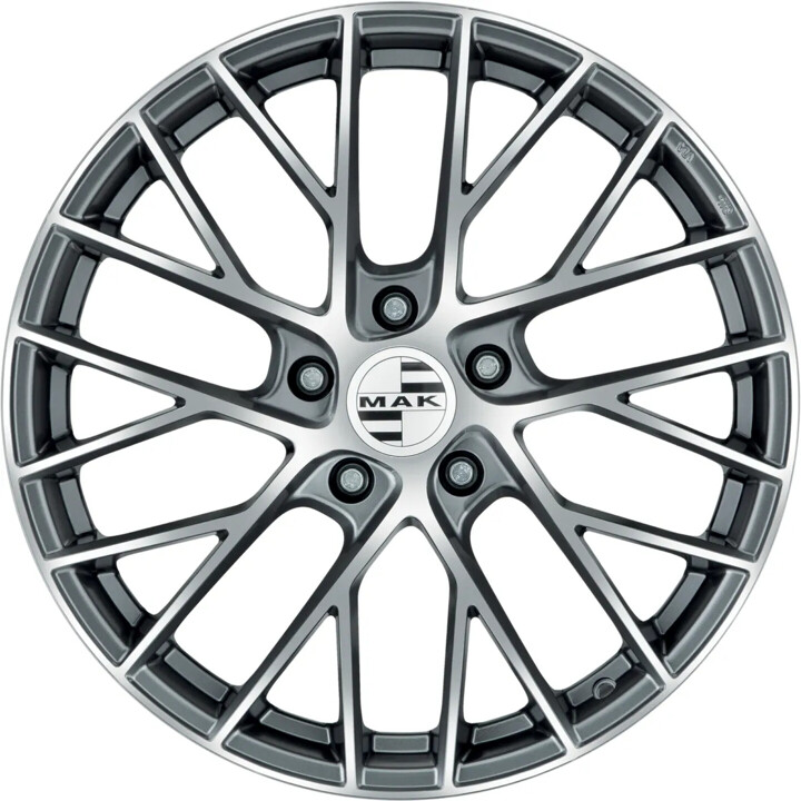 Mak - Monaco-D gun metallic mirror 11x20 ET52 - LK5/130 ML71.6 | ROUGHBULL RACING