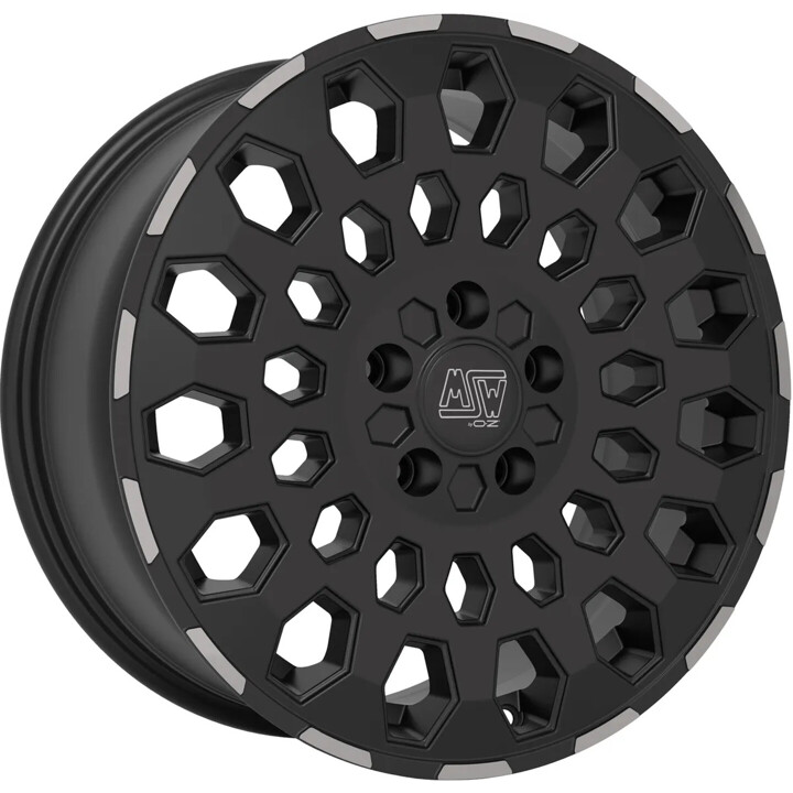 MSW - MSW 99 matt black lip polished 8x17 ET37 - LK5/127 ML71.6 | ROUGHBULL RACING