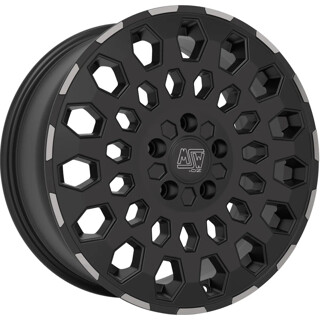 MSW - MSW 99 matt black lip polished 8x17 ET45 - LK5/120 ML65.06 | ROUGHBULL RACING