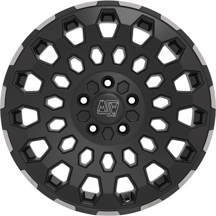 MSW - MSW 99 matt black lip polished 6.5x16 ET55 - LK5/118 ML71.1 | ROUGHBULL RACING