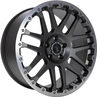 Etabeta - Combat CV anthracite matt lip + cap polished 8x17 ET45 - LK5/108 ML65.1 | ROUGHBULL RACING