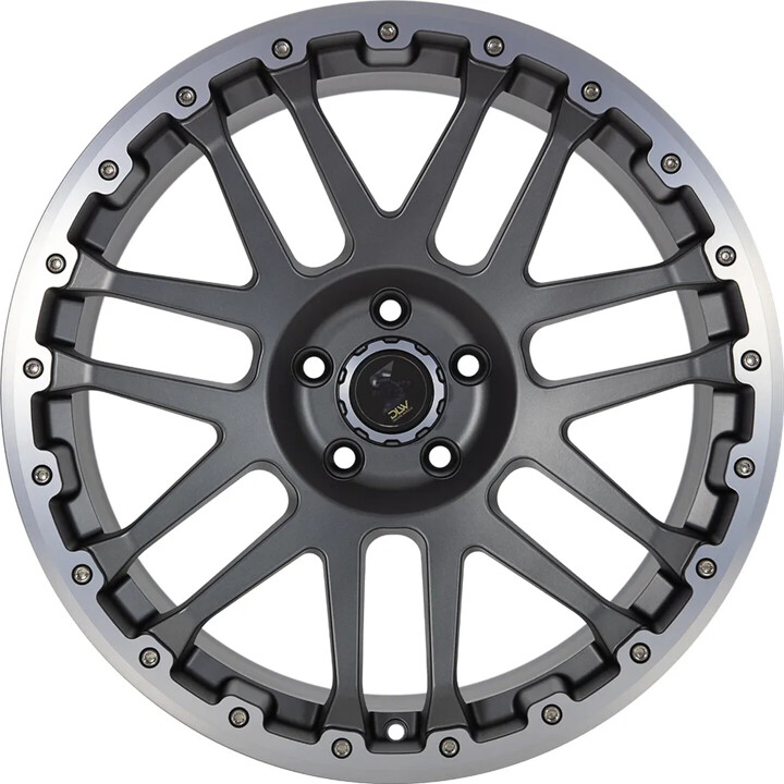 Etabeta - Combat CV anthracite matt lip + cap polished 7x17 ET50 - LK6/120 ML74.6 | ROUGHBULL RACING